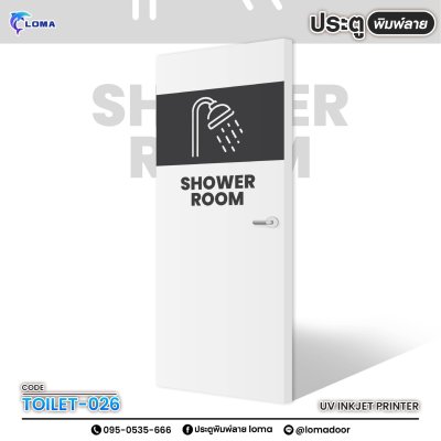 Printed bathroom door (LOMA brand)