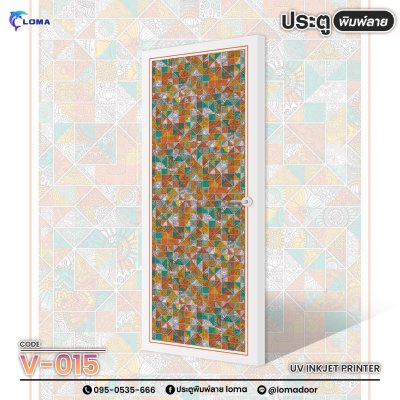 geometric print door (LOMA brand)