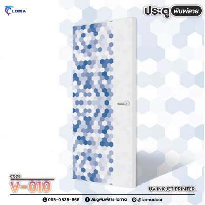 geometric print door (LOMA brand)
