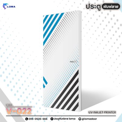 geometric print door (LOMA brand)