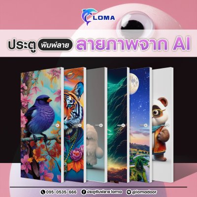 The door is printed with images from AI  (LOMA brand) The door is printed with images from AI  (LOMA brand)