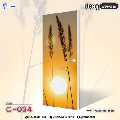 Door printed with nature and view pattern (LOMA brand)