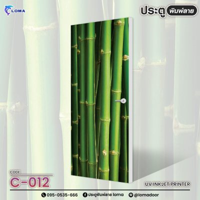 Door printed with nature and view pattern (LOMA brand)