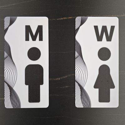 ป้ายห้องน้ำอะคริลิคพิมพ์ลาย ชาย-หญิง ความหนา 2 มม ป้ายห้องน้ำอะคริลิคพิมพ์ลาย ชาย-หญิง ความหนา 2 มม