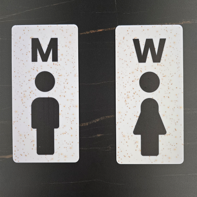 ป้ายห้องน้ำอะคริลิคพิมพ์ลาย ชาย-หญิง ความหนา 2 มม ป้ายห้องน้ำอะคริลิคพิมพ์ลาย ชาย-หญิง ความหนา 2 มม