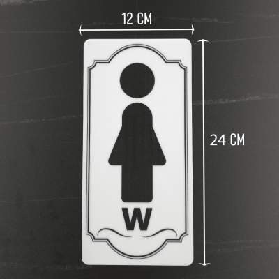 ป้ายห้องน้ำอะคริลิคพิมพ์ลาย ชาย-หญิง ความหนา 2 มม ป้ายห้องน้ำอะคริลิคพิมพ์ลาย ชาย-หญิง ความหนา 2 มม