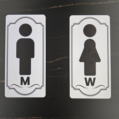 ป้ายห้องน้ำอะคริลิคพิมพ์ลาย ชาย-หญิง ความหนา 2 มม ป้ายห้องน้ำอะคริลิคพิมพ์ลาย ชาย-หญิง ความหนา 2 มม