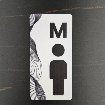 ป้ายห้องน้ำอะคริลิคพิมพ์ลาย ชาย-หญิง ความหนา 2 มม ป้ายห้องน้ำอะคริลิคพิมพ์ลาย ชาย-หญิง ความหนา 2 มม