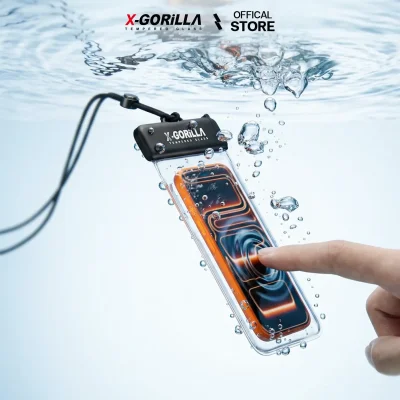 ซองกันน้ำมือถือ X-GORiLLA ระดับ IPX8 กันน้ำได้100% สำหรับเล่นสงกรานต์ ไปดำนํ้า เที่ยวทะเล มี 5 สีให้เลือก สินค้าพร้อมจัดส่ง