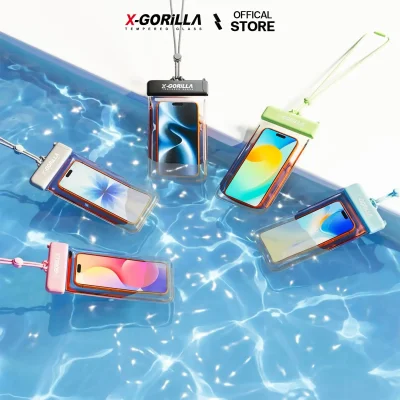 ซองกันน้ำมือถือ X-GORiLLA ระดับ IPX8 กันน้ำได้100% สำหรับเล่นสงกรานต์ ไปดำนํ้า เที่ยวทะเล มี 5 สีให้เลือก สินค้าพร้อมจัดส่ง