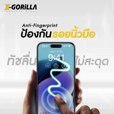 X-GORILLA ฟิล์มกระจกกันเสือกแบบด้าน สำหรับ iphone เต็มจอ (รับประกัน90วัน) กรองฝุ่นเข้าลำโพง 3D PRIVACY
