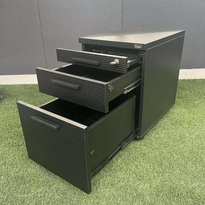 ตู้ลิ้นชักใต้โต๊ะ (สีดำ)