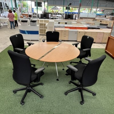 โต๊ะประชุมทรงกลม 5-6 ที่นั่ง