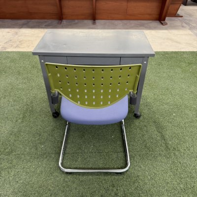 ชุดโต๊ะทำงานเหล็กพร้อมเก้าอี้