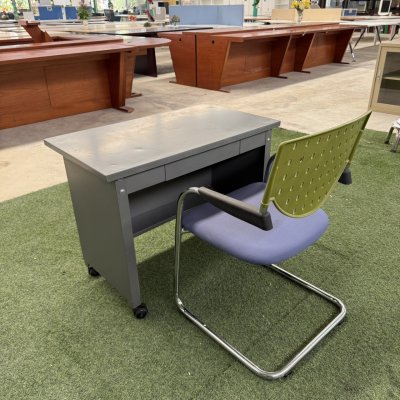 ชุดโต๊ะทำงานเหล็กพร้อมเก้าอี้