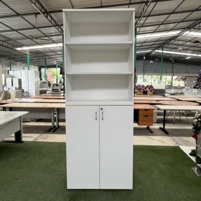 ตู้เอกสารสูงโล่งบน(สีขาว)