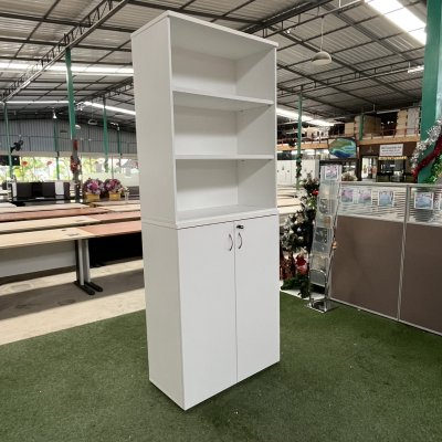 ตู้เอกสารสูงโล่งบน(สีขาว)