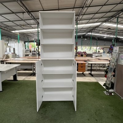 ตู้เอกสารสูงโล่งบน(สีขาว)