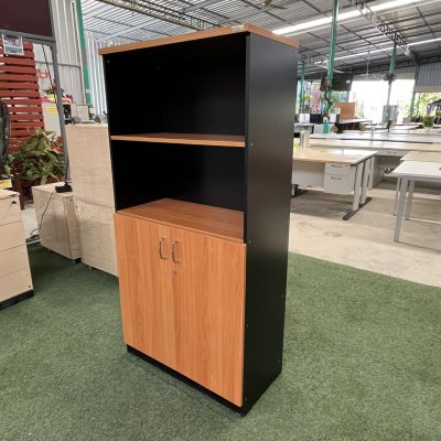 ตู้เอกสาร 2 บานเปิดบนโล่ง 4 ชั้น (ไม่มีกุญแจล็อค)