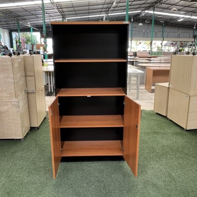 ตู้เอกสาร 2 บานเปิดบนโล่ง 4 ชั้น (ไม่มีกุญแจล็อค)
