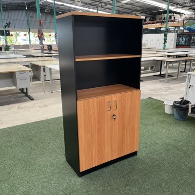 ตู้เอกสาร 2 บานเปิดบนโล่ง 4 ชั้น  (มีกุญแจล็อค)