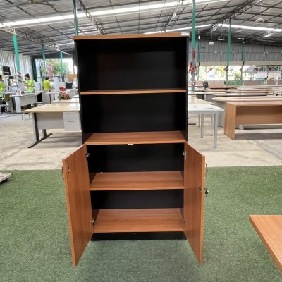 ตู้เอกสาร 2 บานเปิดบนโล่ง 4 ชั้น  (มีกุญแจล็อค)