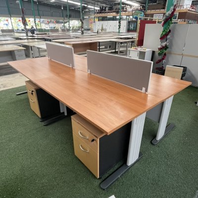 โต๊ะทำงานกลุ่ม 4 ที่นั่ง