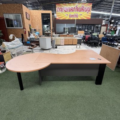 โต๊ะทำงานผู้บริหารทรง L ฝั่งซ้าย