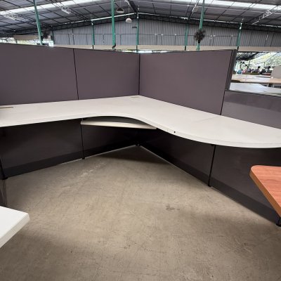 โต๊ะทำงานกลุ่ม 4 ที่นั่งทรง L