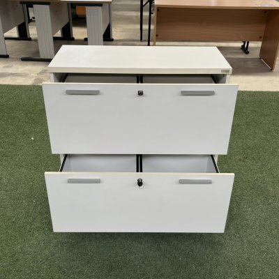 ตู้ลิ้นชักใส่แฟ้มแขวน (สีขาว)