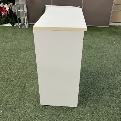 ตู้เอกสาร 2 บานเลื่อน 2 ชั้น (สีขาว)