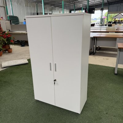 ตู้เอกสาร 2 บานเปิด (สีขาว)