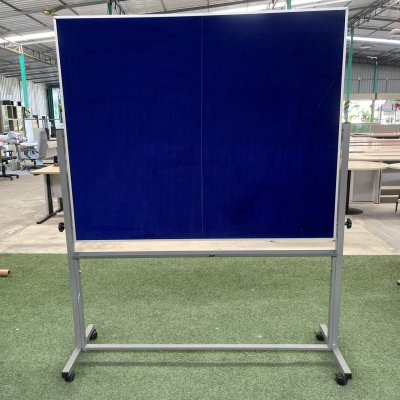 กระดานกำมะหยี่ติดป้ายประกาศ 2 หน้า