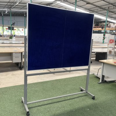 กระดานกำมะหยี่ติดป้ายประกาศ 2 หน้า