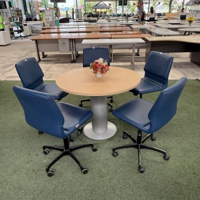 โต๊ะประชุมทรงกลม 4 ที่นั่ง