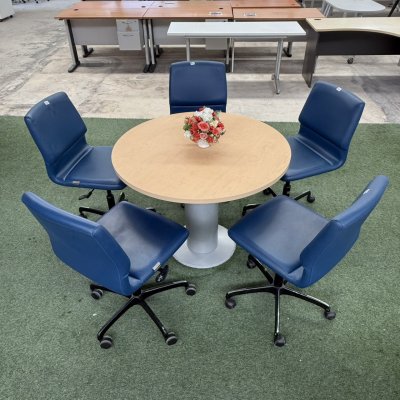 โต๊ะประชุมทรงกลม 4 ที่นั่ง