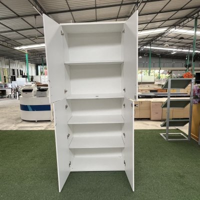 ตู้เอกสารสูง 4 บานเปิด (สีขาว)