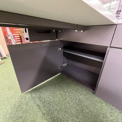 โต๊ะทำงานผู้บริหารทรง L (สีขาว)