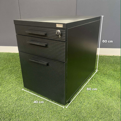 ตู้ลิ้นชักใต้โต๊ะ (สีดำ)