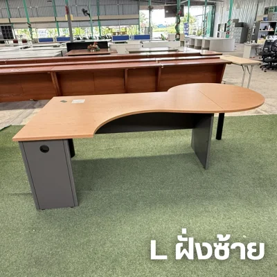 โต๊ะทำงานผู้บริหารทรง L ฝั่งซ้าย