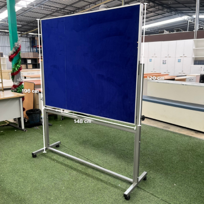 กระดานกำมะหยี่ติดป้ายประกาศ 2 หน้า