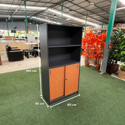 ตู้เอกสาร 2 บานเลื่อนบนโล่ง 4 ชั้น