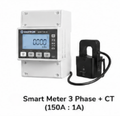 Smart Meter 3Phase พร้อม CT 150A:1A (กันย้อน 3 เฟส)