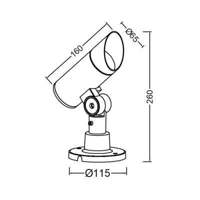 โคมไฟส่องต้นไม้ Spike light LED - SC001-ZX5