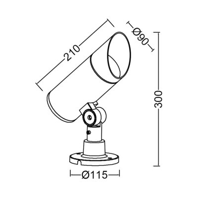 โคมไฟส่องต้นไม้ Spike light LED -SC001-ZX6