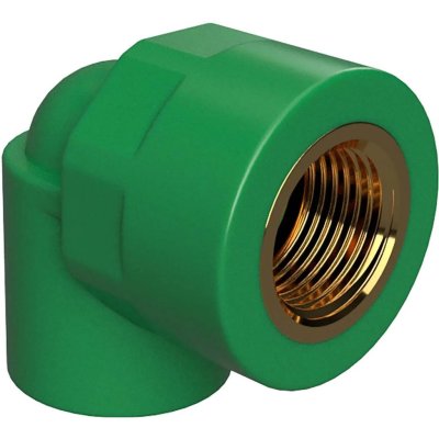 M-312E025-020 ข้องอเกลียวใน ไทยพีพีอาร์ D25*3/4" เกลียวสีทอง