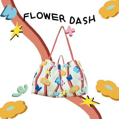 Big puff pastry orange flower dash