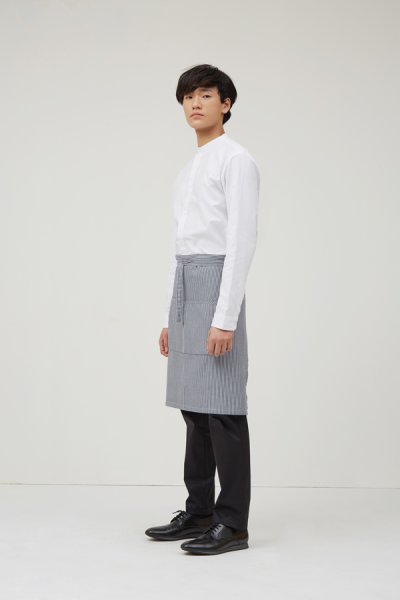 Laser Half Body Stripe Apron