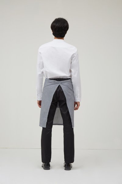 Laser Half Body Stripe Apron