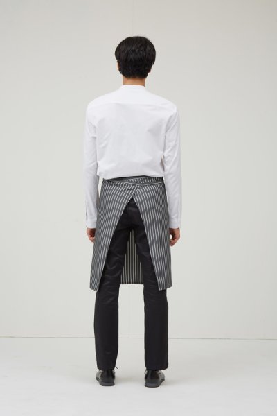 Baker Half Body Grey Stripe Apron